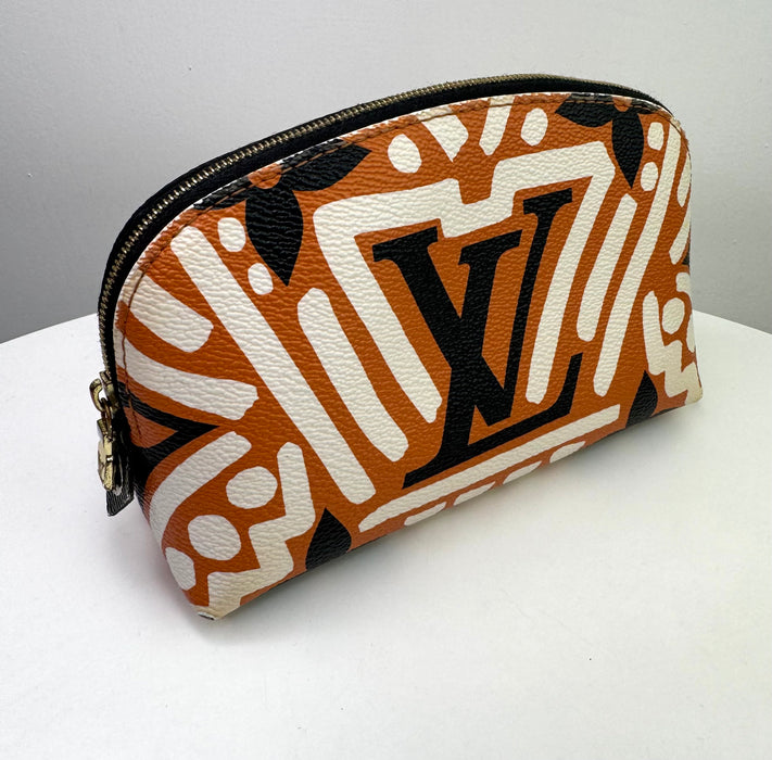 Louis Vuitton Cream/Caramel Monogram Canvas Crafty Cosmetic Pouch