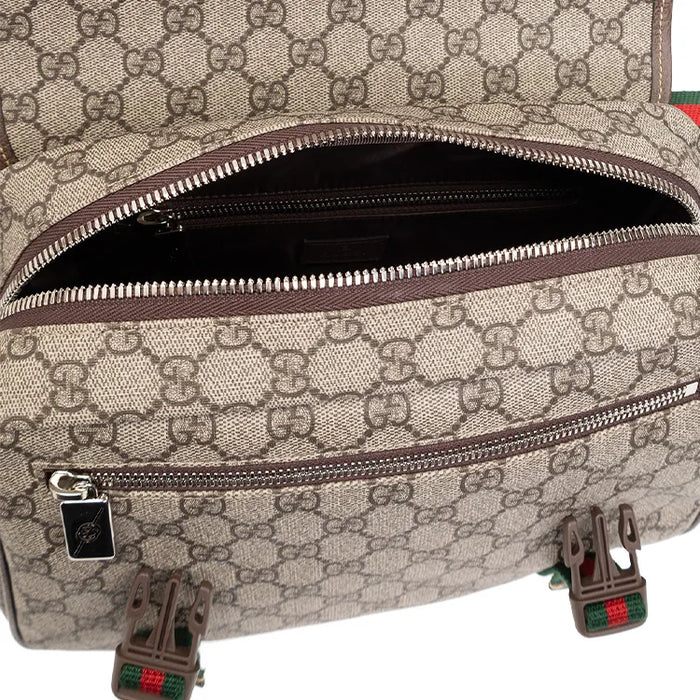 Gucci Supreme Small Messenger Bag Beige