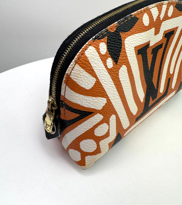 Louis Vuitton Cream/Caramel Monogram Canvas Crafty Cosmetic Pouch
