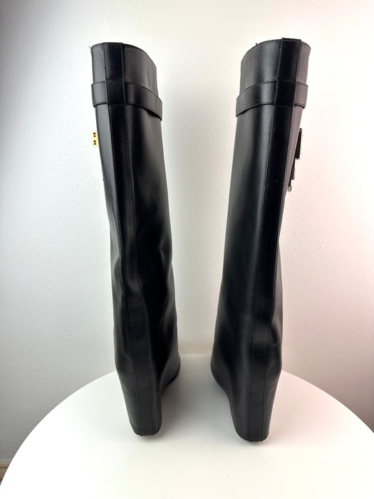 Givenchy Shark Lock Pant Boots in Leather