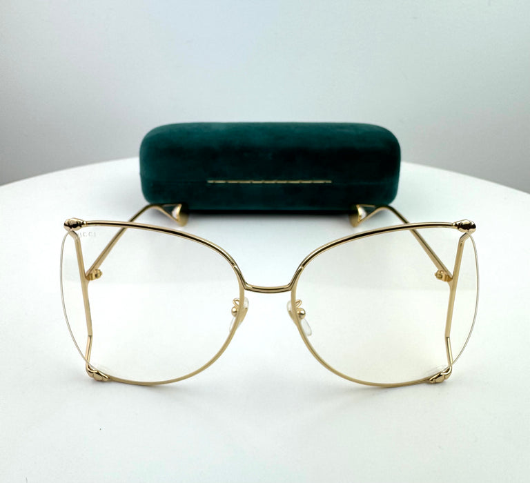 Gucci Oversized Clear Sunglasses