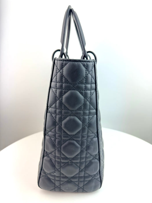 Dior Large Lady Dior Bag in Black Cannage Lambskin