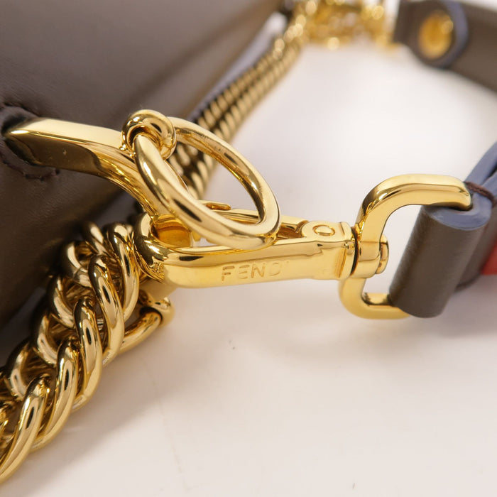 Fendi Cowhide Leather Kan Shoulder bag
