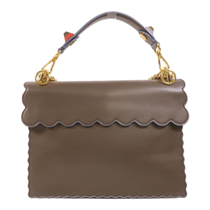 Fendi Cowhide Leather Kan Shoulder bag