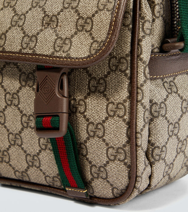 Gucci Supreme Small Messenger Bag Beige