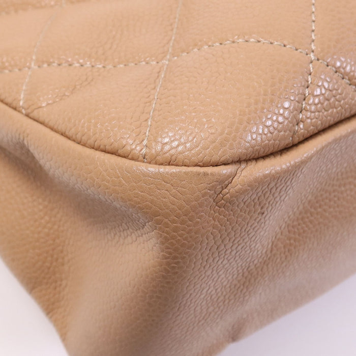 Chanel Caviar Quilted CC Timeless Soft Tote Nude