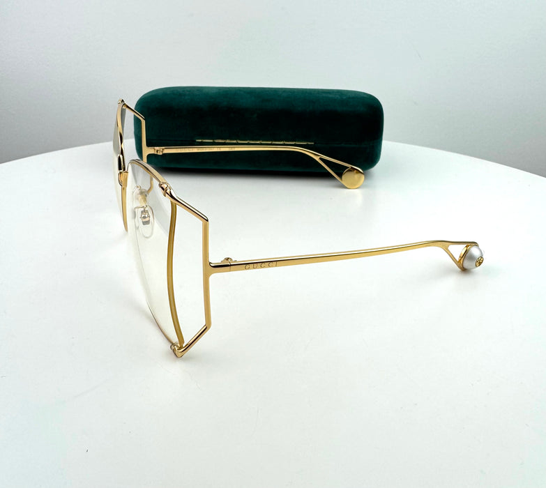 Gucci Oversized Clear Sunglasses