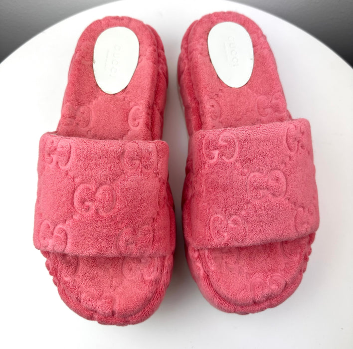 Gucci GG Terry Platform Sandals