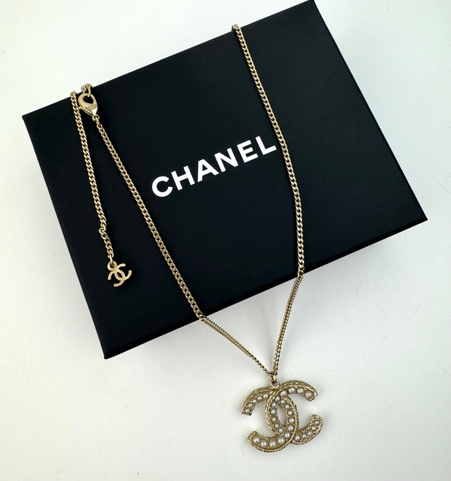 Chanel Pearl CC Necklace