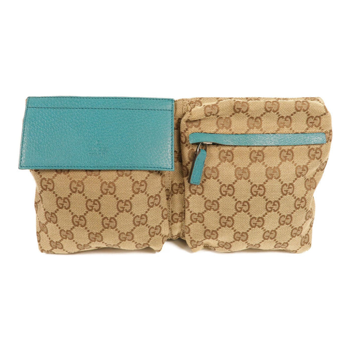 Gucci Gg Canvas Web Double Pocket Belt Bag