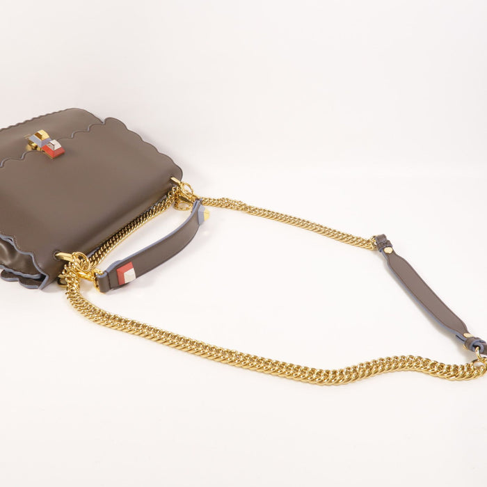 Fendi Cowhide Leather Kan Shoulder bag