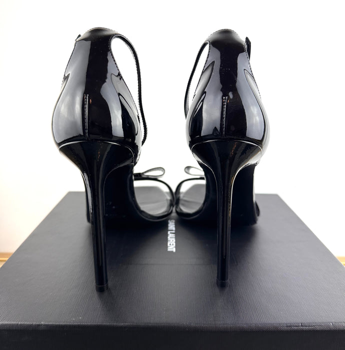 Saint Laurent Vernice Chiffon Lucido Heels