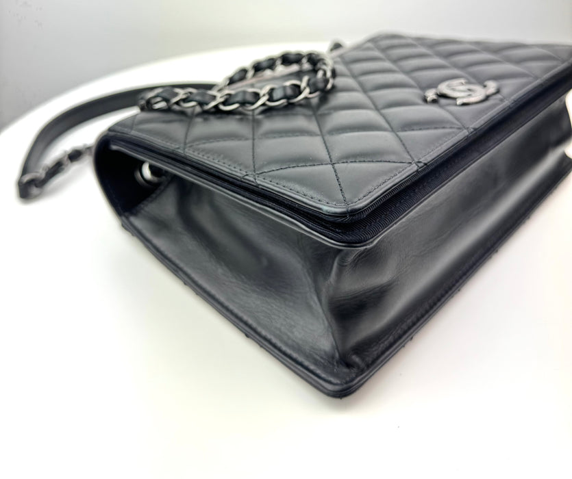 Chanel Calfskin Quilted Ballerine Flap Black