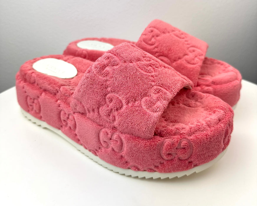 Gucci GG Terry Platform Sandals
