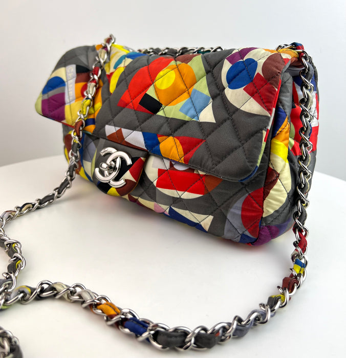 Chanel Nylon Printed Small Coco Color Flap Multicolor