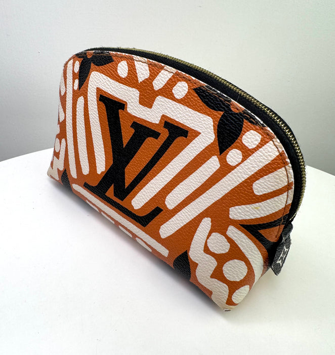 Louis Vuitton Cream/Caramel Monogram Canvas Crafty Cosmetic Pouch