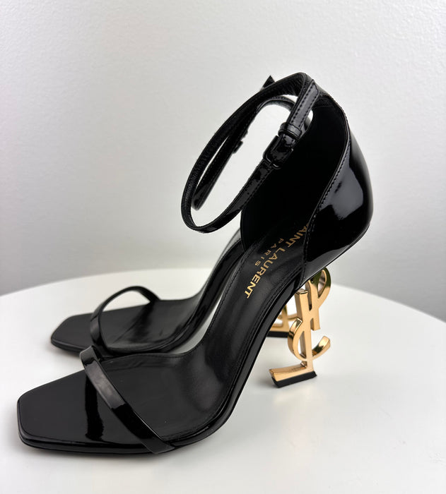 Saint Laurent Opyum YSL logo heel sandals