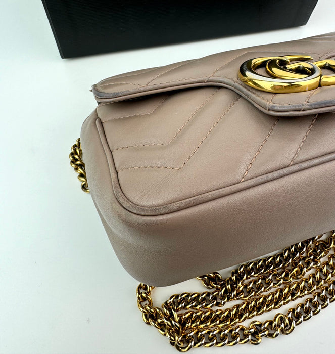 Gucci GG Marmont Super Mini Nude