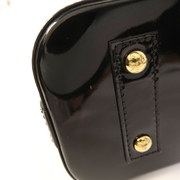 Louis Vuitton Monogram Vernis Alma BB Black