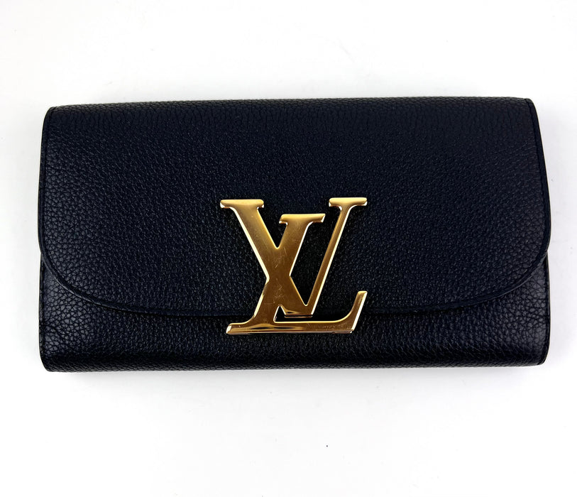 Louis Vuitton Portofeuil Vivienne Taurillon Leather Noir