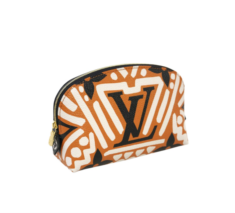Louis Vuitton Cream/Caramel Monogram Canvas Crafty Cosmetic Pouch