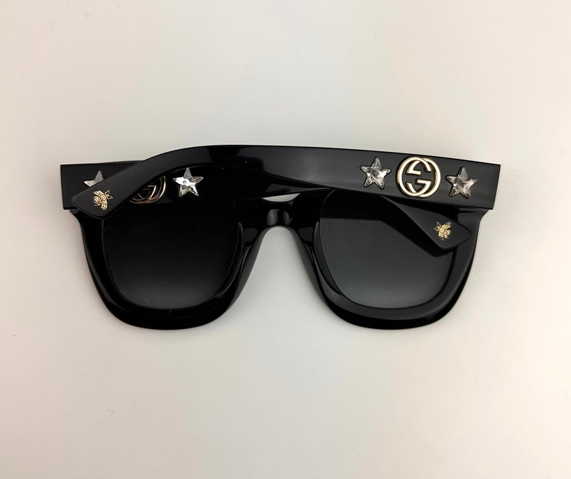 Gucci Black Sunglasses  Star Cat-Eye