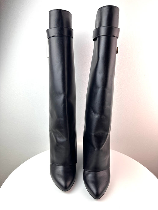 Givenchy Shark Lock Pant Boots in Leather