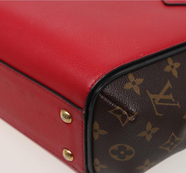 Louis Vuitton Calfskin Monogram Kimono Tote  Pm Cherry