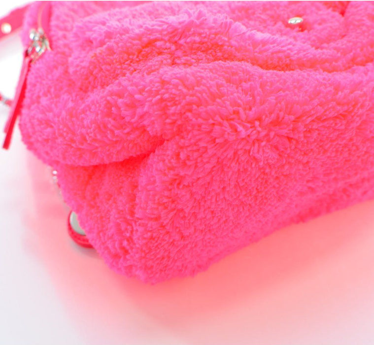 Chanel Coco Beach Backpack Quilted Terry Cloth Small