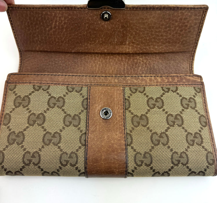 Gucci Continental Beige Wallet