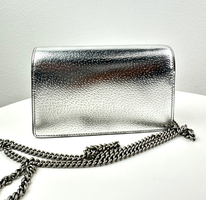 Gucci GG Dionysus Super Mini Bag Silver