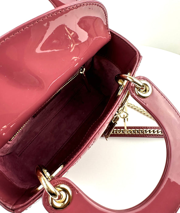 Dior Mini Lady Dior Bag in Patent Calfskin