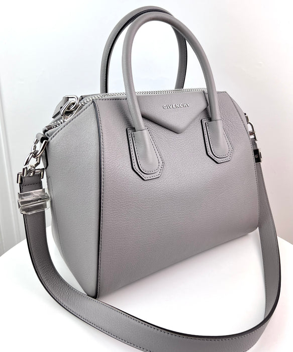 Givenchy Antigona Small Leather Bag in Grey