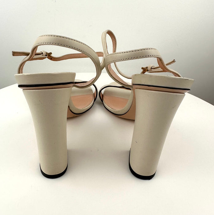 Gucci GG Marmont Leather Sandals