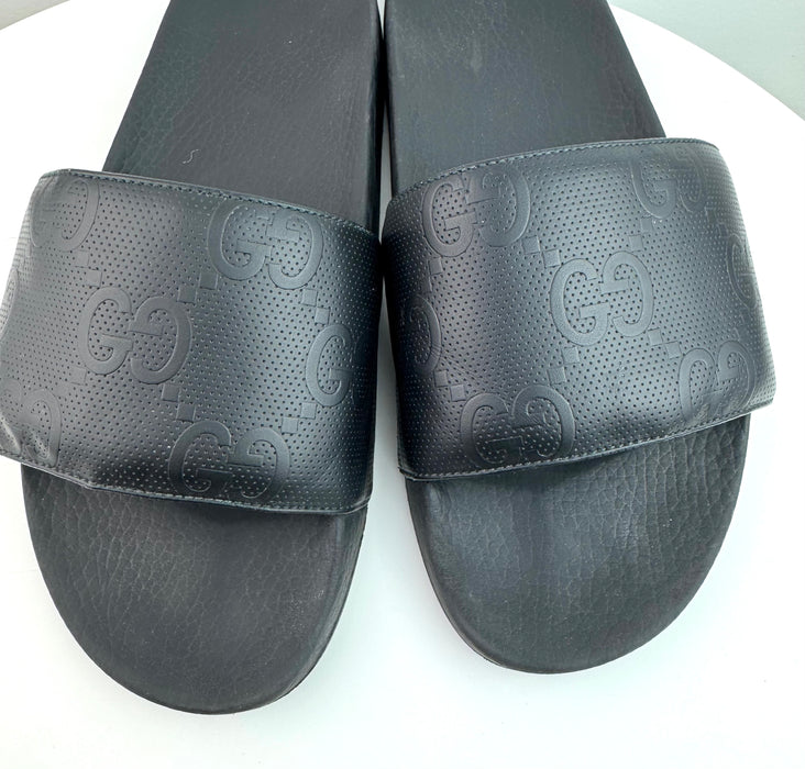 Gucci GG-embossed slides Men size 9
