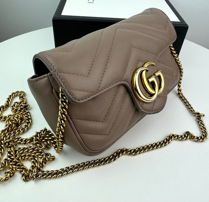 Gucci GG Marmont Super Mini Nude