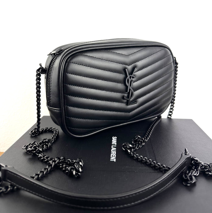 Saint Laurent Mini Lou Quilted Leather Crossbody Bag