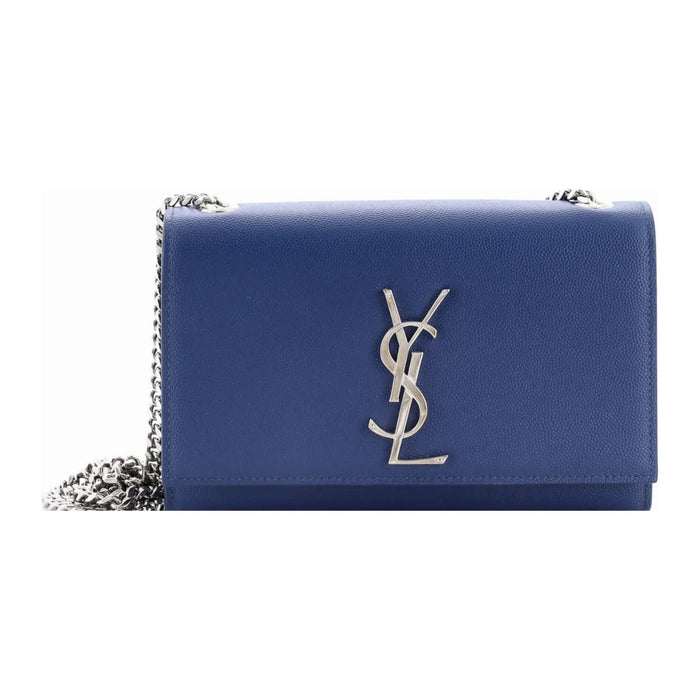 Saint Laurent Kate Small Grain De Poudre Shoulder Bag on Chain