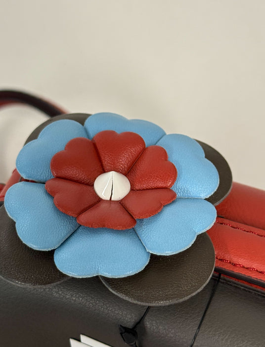 Vitello Dolce Flowerland Bi-Color Studded Micro Double Baguette