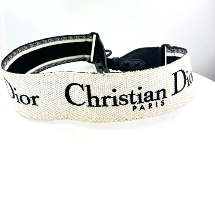 Dior Ultra Matte Shoulder Strap with Ring In Black