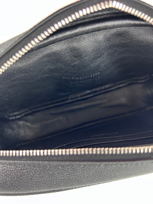Saint Laurent Mini Lou Bag in Quilted Grain de Poudre Embossed Leather