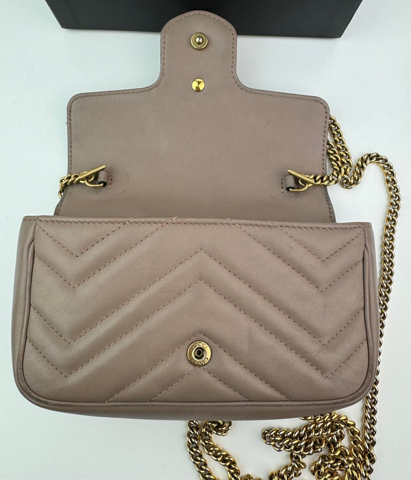Gucci GG Marmont Super Mini Nude
