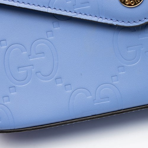 Gucci Jumbo GG Leather Mini Pochette