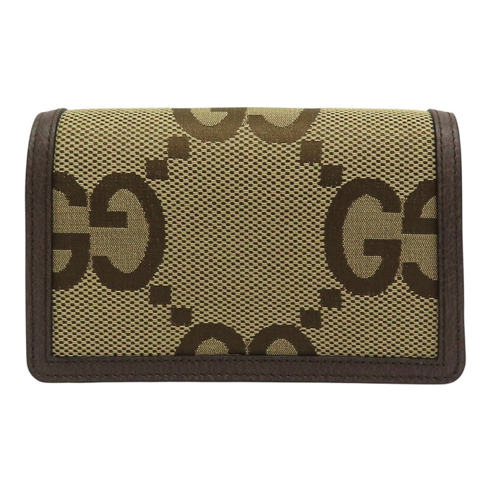 Gucci Dionysus Jumbo GG Super Mini Bag in Camel and Ebony Canvas