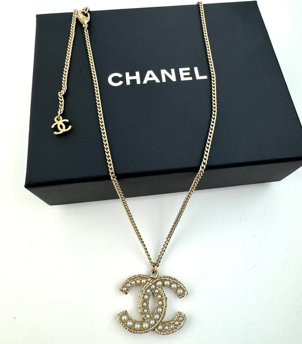 Chanel Pearl CC Necklace