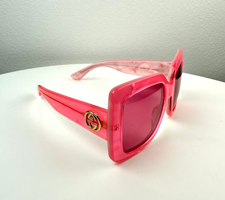 Gucci Square Pink Sunglasses