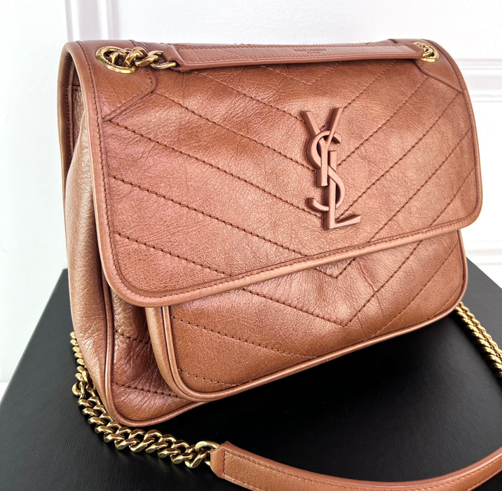 Saint Laurent Niki Medium Quilted Leather Shoulder Bag
