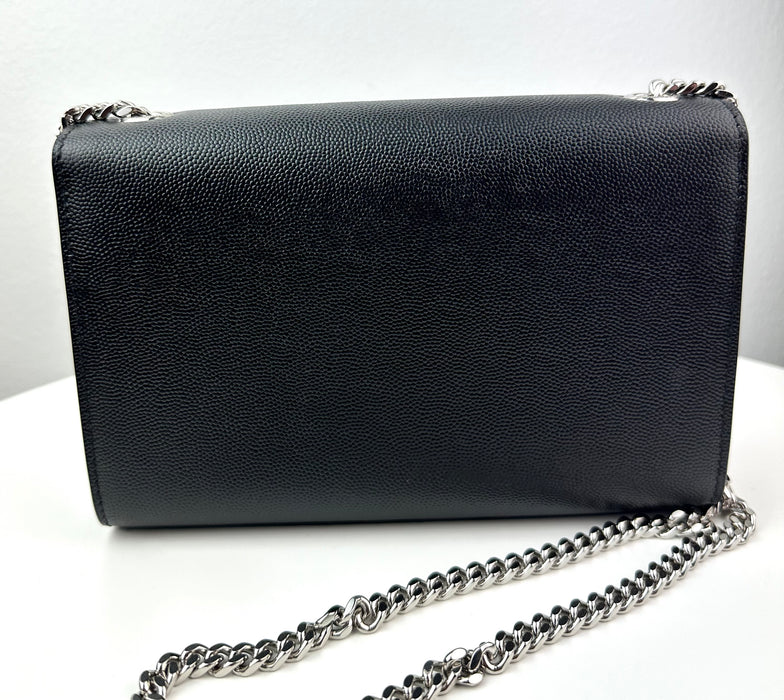 Saint Laurent Small Kate Chain Bag in Black