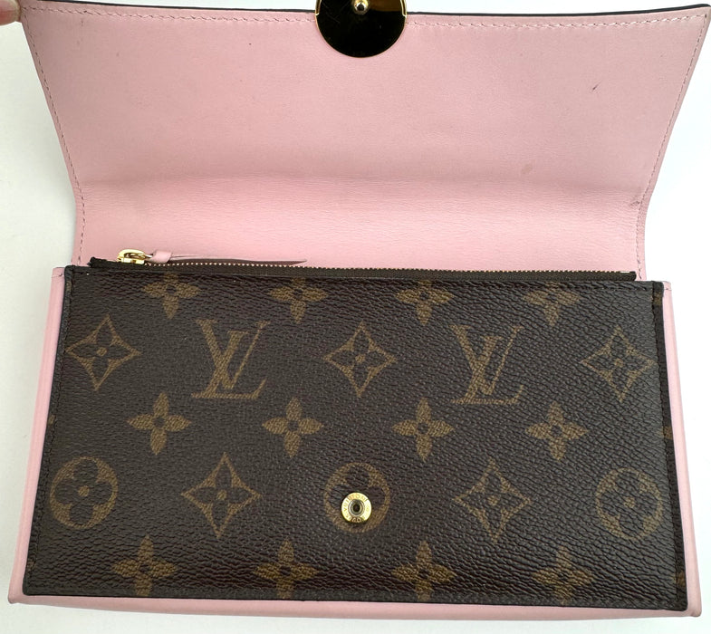 Louis Vuitton Wallet Flore Monogram Rose Ballerine