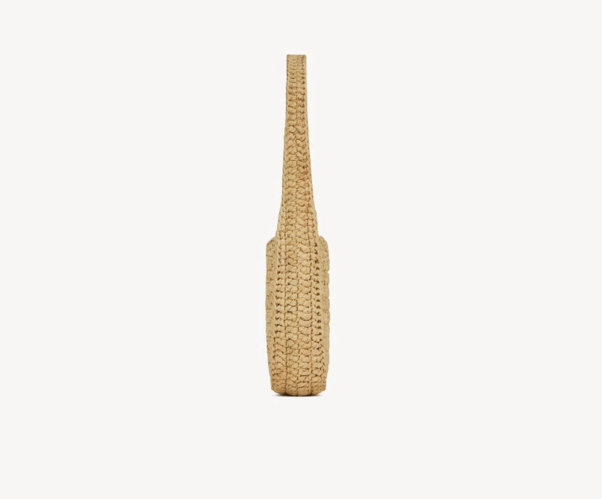 Saint Laurent Mini Le 5 à 7 raffia hobo bag